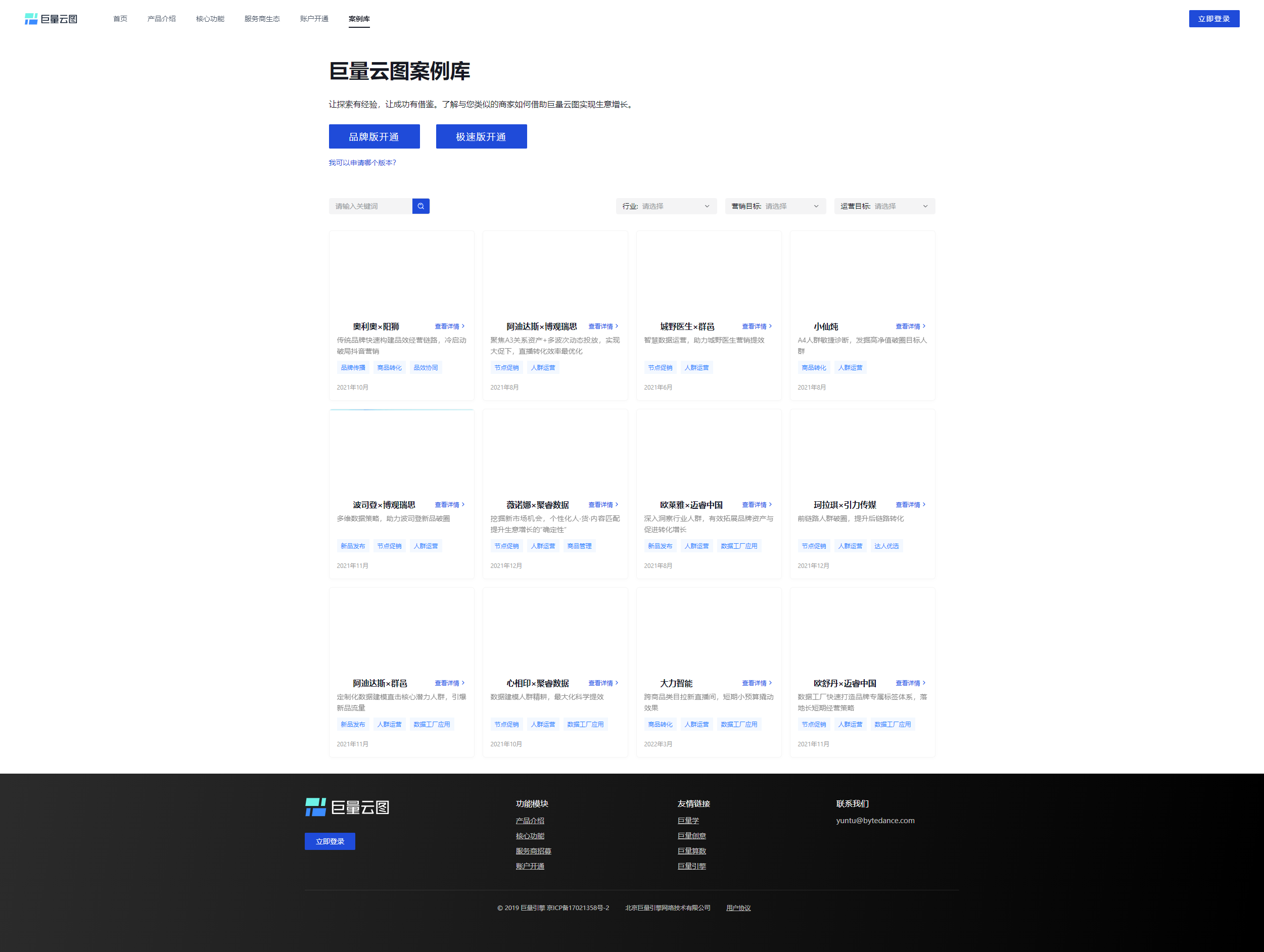 巨量云图案例库